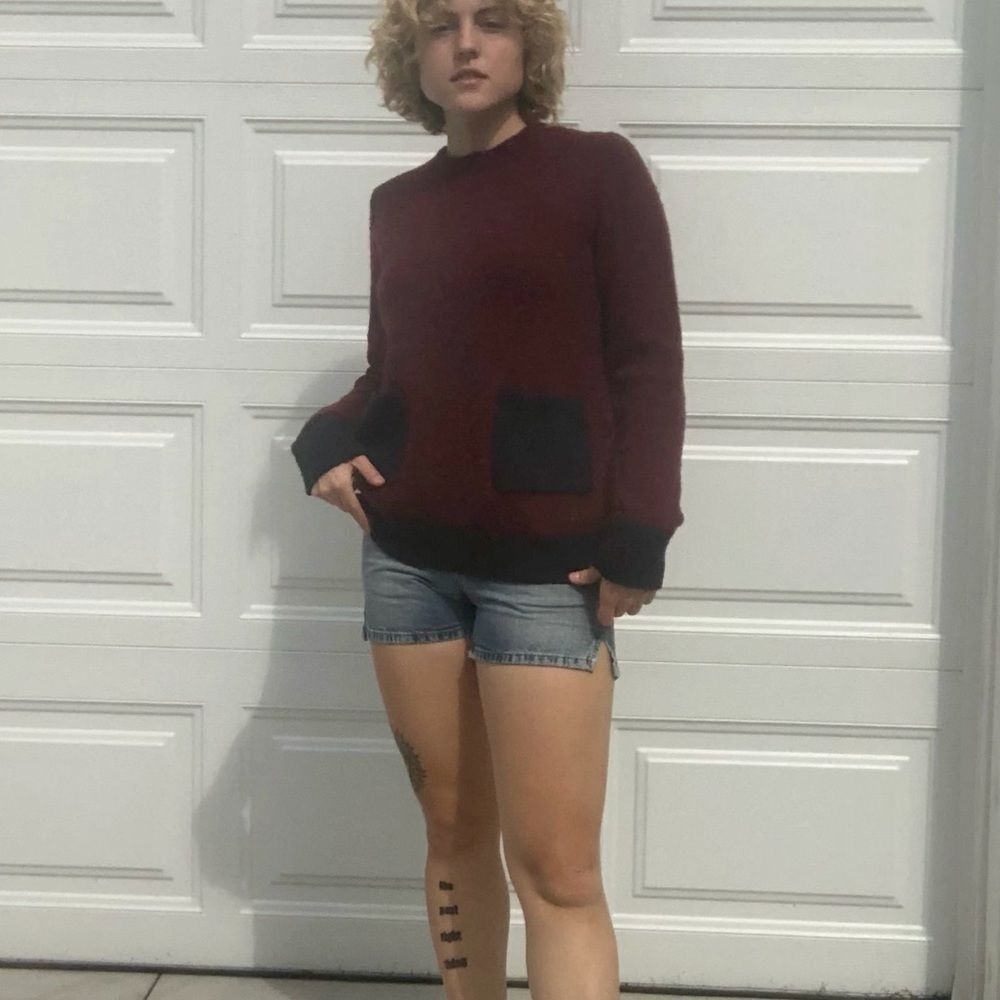 Color-blocked Ellen Tracy Pullover Sweater